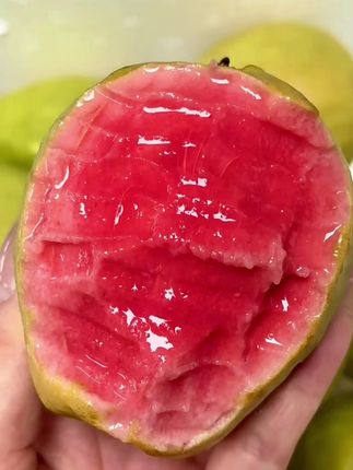软糯香甜的芭乐,真的是我的梦中情果!#芭乐 #番石榴