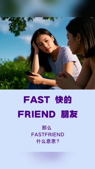 fastfriend是什么意思?#英语 #词汇
