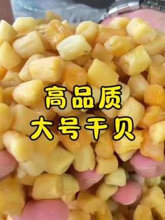 渔民自晒高品质大号干贝,粒大饱满,纹路雅,色泽自然,鲜甜美味,平时煮粥炒菜煲汤蒸粉丝蒸蛋,加几粒,提味增鲜,价格也划算#美食 #超便宜超划算 #海鲜 #潮汕人 #干货