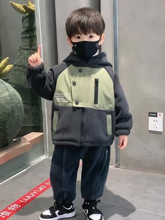 #男童穿搭#潮酷男孩 #高品质童装 #加绒外套 #就是这么酷