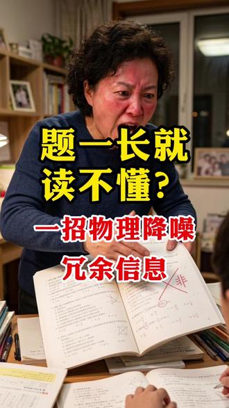题一长孩子就读不懂? 遇到三行以上的应用题,
眼睛直接略过关键条件?
不是他笨,
是大量无用的文字垃圾
瞬间撑爆了他大脑的运行内存。
教你用一套“三色笔降噪系统”,
直接帮他把乱码变成清晰的执行代码。
#应用题 #阅读理解障碍 #信息降噪 #学霸方法 #视觉干扰