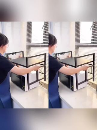 #厨房置物架 #收纳整理 #微波炉置物架#实用省空间家用必备