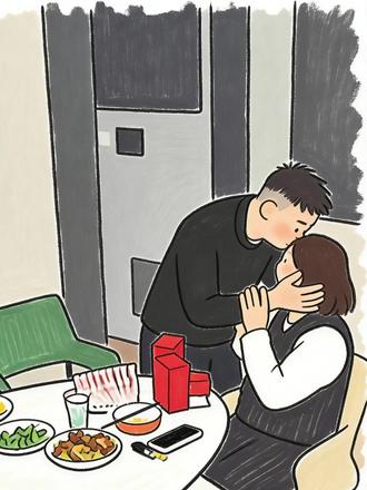 上一秒“你爱吃不吃” 下一秒秒变“石矶娘娘” #夫妻 #万万想不到 #画一个故事 #歌曲怎么想念还是当年的想念