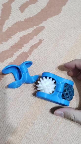 #拓竹p1s 齿轮球关节,画图1天,调参数1天半,效果凑合吧。文件放makerworld晚点,搜索id:lonjuncheng。或者齿轮球关节