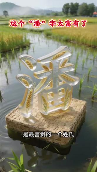 天下一潘无二潘,一笔写不出两个潘 #天下潘氏一家亲 #潘氏家族