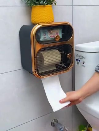 #非常方便实用 #免打孔 纸巾盒#简单方便