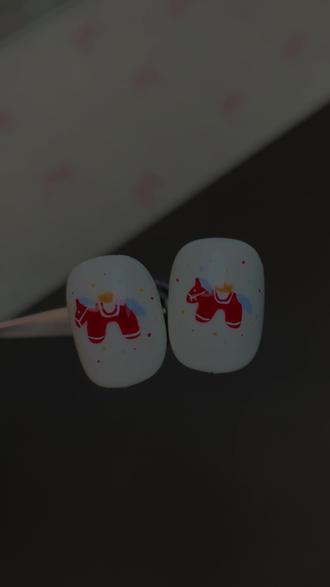 教程|马年画小马💅祝大家马上有钱‼️‼️ #美甲 #美甲教程 #美甲分享 #小马美甲 #新年美甲