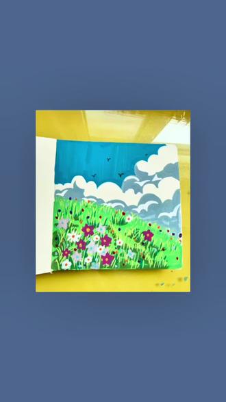 春天是最适合见面的季节啦#跟着抖音学画画#春天的色彩#画画其实很简单 #丙烯马克笔