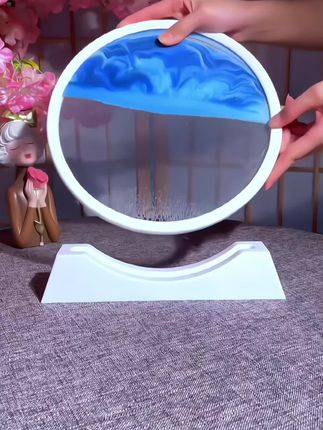 一沙一世界,每一次翻转流沙画,都是不一样的风景,看着流沙缓缓落下太解压了#流沙画#朱砂流沙画#3D流沙画#创意摆件#好物推荐🔥