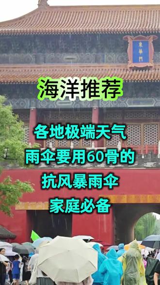 #防风暴雨伞 雨伞每个家庭都要必备,60骨更抗造