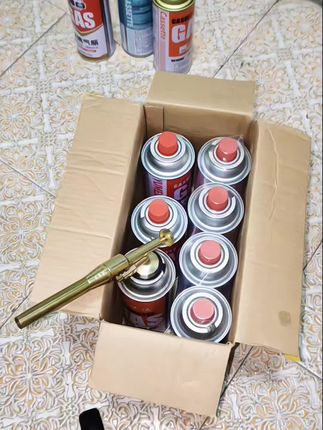 喷枪气罐久烧不烫手点碳卡式通用户外露营烹饪便携融金炉具点火#全铜喷火枪#防烫喷枪#猪毛神器#便携式点火器#点火器