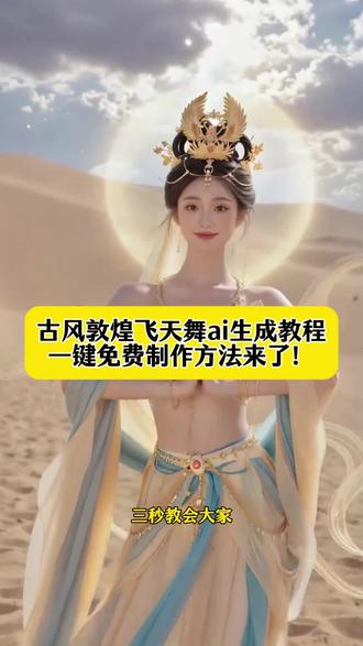 敦煌飞天舞ai生成教程来啦!古风AI敦煌飞天舞制作教程来了,古风AI敦煌飞天舞制作教程入口,免费ai特效制作软件,ai美女,ai敦煌飞天舞蹈特效,ai跳舞,古风舞蹈教程,古风AI敦煌飞天舞制作教程一键生成,敦煌壁画 古风AI敦煌飞天舞制作教程一键生成,古风AI敦煌飞天舞制作教程一键生成入口,敦煌壁画,敦煌飞天舞蹈课,敦煌飞天仙女特效,AI 一键免费生成敦煌飞天#即梦AI #AI分身戏精大赛 #我的AI分身杀疯了 #敦煌飞天舞ai生成 #古风AI敦煌飞天舞制作教程一键生成 AI写真特效写真照片免费制作教程入口即梦 ai AI 写真照片,变装提示,ai变装教程,敦煌飞天舞 ai生成指令, ai敦煌飞天舞制作教程一键生成入口,古风绝色美女,古风禅意写真特效制作教程入口,ai敦煌飞天舞蹈特效教程