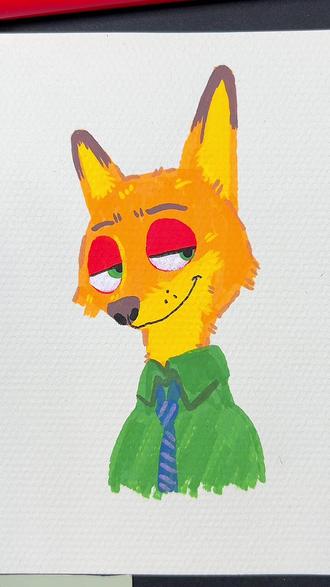 一起来画尼克狐尼克吧#创意简笔画 #亲子简笔画 #简笔画教程 #儿童简笔画 #简笔画