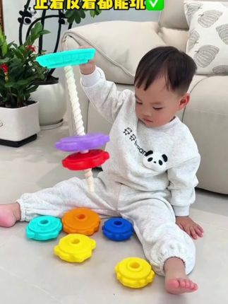 #彩虹叠叠乐 #玩具推荐 #亲子时光