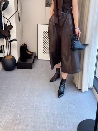 时装靴短筒高跟鞋尖头细跟瘦瘦靴百搭高跟时尚