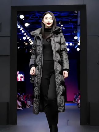 长款过膝秋冬新款时尚韩版女士长款棉服大码棉衣百搭棉袄外套