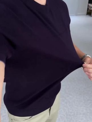 #毛衣穿搭 #短袖推荐 #轻奢男装 #短袖针织衫 #高级感穿搭