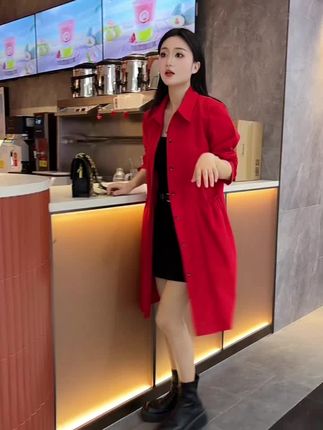 #春秋新款显瘦气质百搭风衣外套#不挑年龄不挑身材 #胖瘦都能穿 #面料柔软舒适 #谁穿谁好看不分年龄段