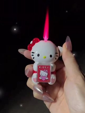 创意发光凯蒂猫充气打火机 炫酷彩灯防风可爱ins送男女朋友礼物#炫酷#这也太萌了#打火机#可爱到爆炸💥#是时候安排一下了