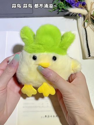 蒜鸟 蒜鸟 都不涌溢~也太太可爱了吧!#毛绒玩具 #毛绒公仔 #可爱玩偶 #武汉文化 #公仔