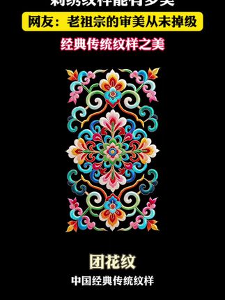 老祖宗的刺绣纹样是什么样的? 这些纹样符号你对传统美学的审美吗?#纹样#纹样之美#传统文化#纹样设计#东方美学