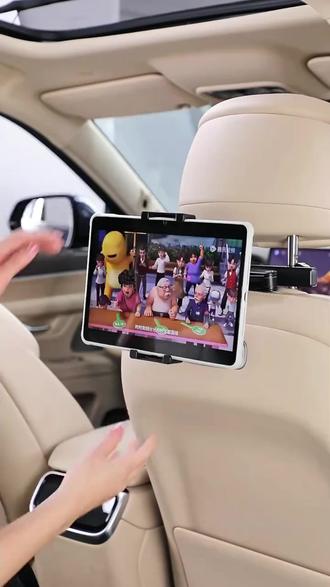 车载平板电脑伸缩支架汽车后排ipad固定支撑后座手机支架铝合 #车载支架 #后排车载支架 #汽车好物 #有车必备 #平板支架