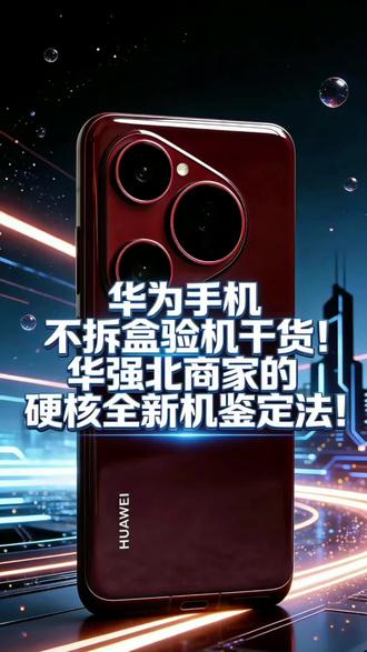 华为手机不拆盒验机干货!华强北商家的硬核全新机鉴定法!#华为pura80 #华为mate80promax #华为nova15 #华为matex7