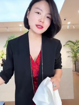 TANTAN 醋酸气质时尚休闲五分袖西装#时尚百搭 #气质女神范儿 #高级感穿搭 #显瘦显高显气质 #谁穿谁好看特别有女人味