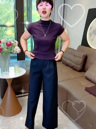 #秋季穿搭 #阔腿裤 #遮肉显瘦 #百搭裤子分享