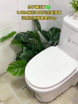 便宜超划算 #卫生间好物9.9拍1发6瓶#松木洁厕剂每瓶480克 可挂壁!#污渍轻松去除 #马桶清洁剂推荐