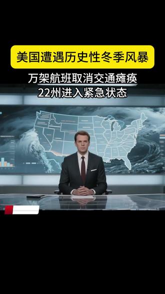 美国遭遇历史性冬季风暴,万架航班取消交通瘫痪 #华仓国际 #欧洲中大件海外仓 #美国冬季风暴 #大规模停电 #航班取消