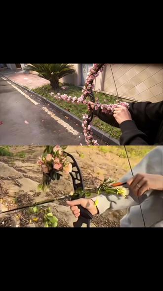 超火的鲜花弓箭转场特效教程来了#即梦AI #AI分身戏精大赛 #我的AI分身杀疯了