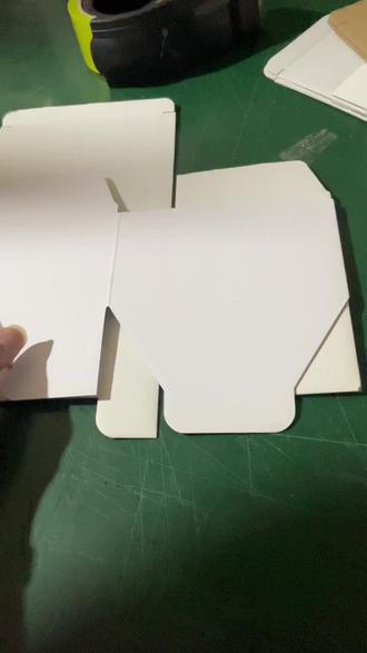 手工开窗样品盒,#定制白瓦楞纸盒