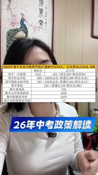 26年邹平市中考招生政策详细解读#中考 #邹平 #中考倒计时 #九年级