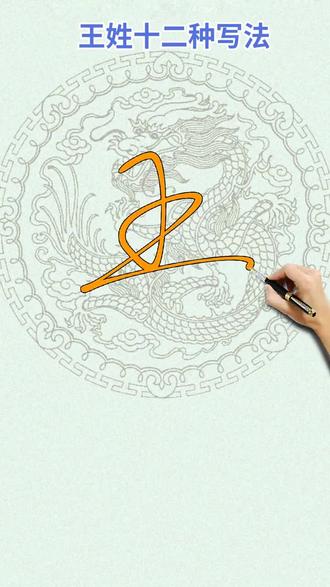 王字的12种写法,你用的那种#王氏家族#王家人