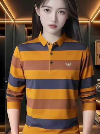 秋天想穿得简约又高级?这件条纹长袖Polo衫闭眼入!复古条纹自带腔调,长袖版型适配秋天气温,不管是配西装裤走轻熟风,还是搭运动裤走休闲风,都能穿出专属型男感 #男装搭配 #秋季时尚 #长袖穿搭 #条纹时尚 #轻熟男装