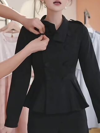 【两件套】气质时尚2025春秋新款洋气修身显瘦百搭裤子套装LJ0032#穿搭 #显瘦穿搭 #谁穿谁好看#好物推荐🔥