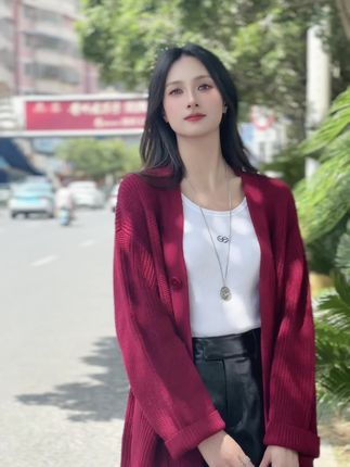 秋天的第一件棒针开衫#入秋穿搭 #显瘦显高显气质 #慵懒风穿搭 #气质穿搭