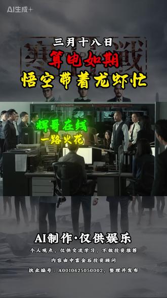 3.18算电如期,悟空带着龙虾忙
#算力涨价 #openclaw #阿里巴巴 #拓维信息 #金风科技