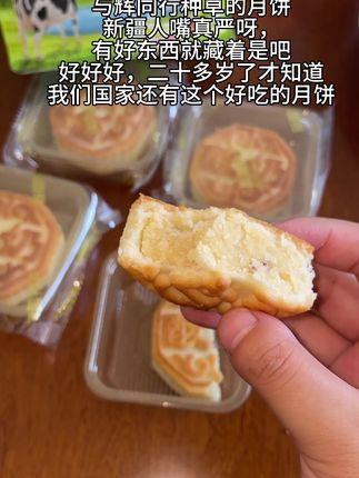 与辉同行这个奶皮子月饼太太太太太太好吃了#奶皮子月饼 #奶皮子酥 #强烈推荐 #新疆月饼 #与辉同行月饼