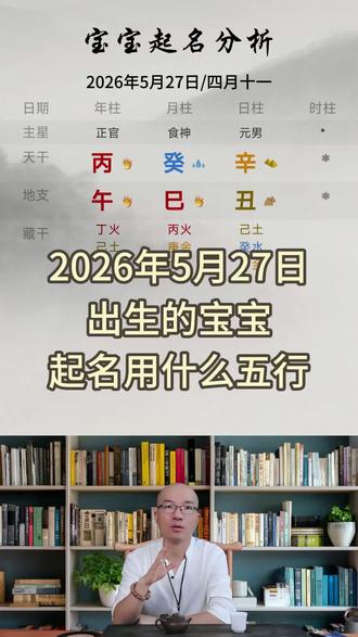 2026年5.27出生的宝宝如何起名#萌宝起名 #新生儿起名 #起名字 #生肖起名