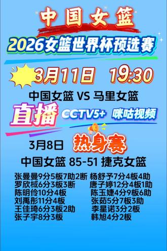 2026女篮世界杯预选赛3月11日中国-马里