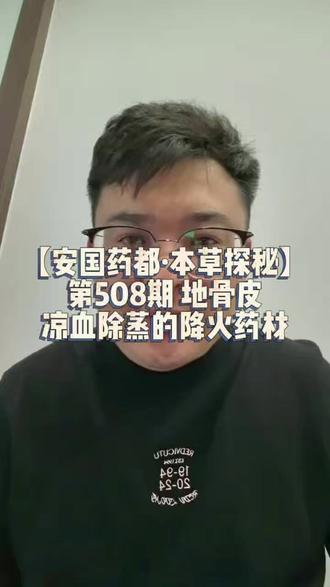 【安国药都·本草探秘】二·第508期【地骨皮】 #用药科普 #中医中药知识 #中药材 #安国药都本草探秘