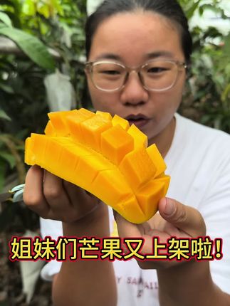 姐妹们,芒果又上架啦!这次给大家带来的品种是攀妍2号!也是非常好吃哦#新鲜采摘 #优质农产品 #三农 #应季水果 #芒果