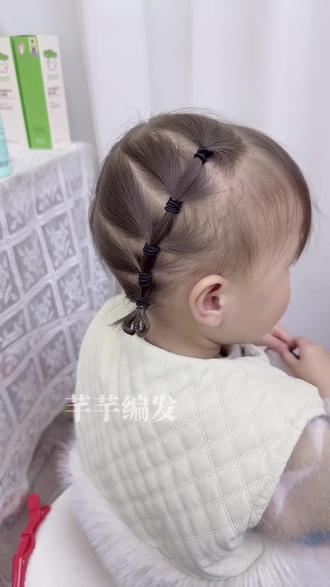 女宝短发新年发型来啦,简单一扎超可爱,手残妈也能轻松拿捏#儿童编发 #新年发型 #短发女宝编发 #编发教程