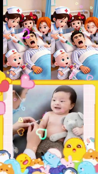 宝宝儿歌《打针歌》#儿歌多多 #儿歌启蒙早教 #卡通 #动画 #抖加小助手 @抖加🔥上热门🔥dou+🔥热点宝