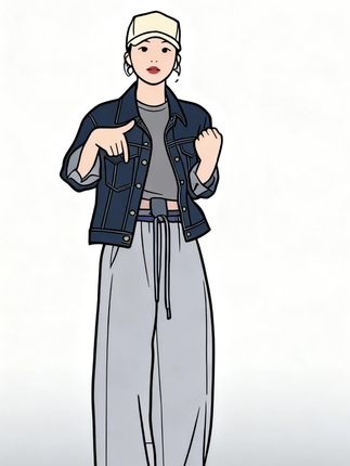 韩版复古黑蓝色牛仔外套女装2025春季新款慵懒风短款宽松夹克上衣