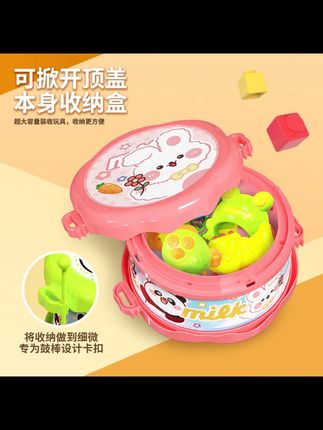 宝宝手拍鼓儿童玩具打击乐器婴儿铃鼓婴儿鼓0一1岁6早教益智音乐  #拍拍鼓 #早教玩具 #儿童礼物
