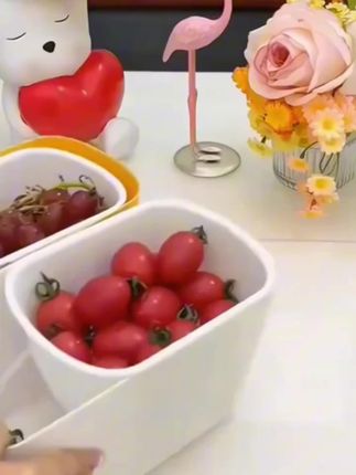 双层零食盒,缤纷多色,沥水设计,方便实用,舒适慢生活#双层瓜子盒 #双层零食盒 #懒人零食盒 #懒人瓜子盒 #零食瓜子收纳盒