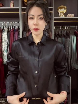 #只做高品质 #高级感穿搭 #高端男装 #桑蚕丝衬衫 #香云纱